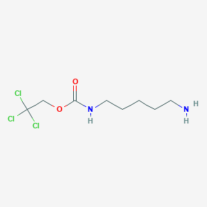 molecular formula C8H15Cl3N2O2 B15372908 2,2,2-Trichloroethyl (5-aminopentyl)carbamate CAS No. 139408-45-0