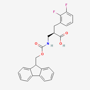 molecular formula C25H21F2NO4 B15372920 Fmoc-(r)-3-amino-2-(2,3-difluorobenzyl)propanoic acid CAS No. 1260613-99-7