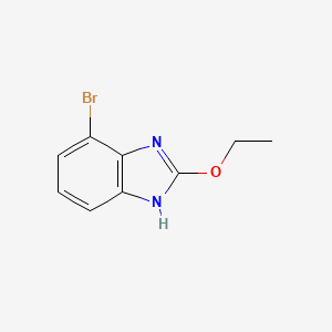 molecular formula C9H9BrN2O B15372931 4-bromo-2-ethoxy-1H-benzo[d]imidazole 