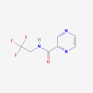 molecular formula C7H6F3N3O B15372982 N-(2,2,2-trifluoroethyl)pyrazine-2-carboxamide 