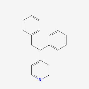 molecular formula C19H17N B15373006 4-(1,2-Diphenylethyl)pyridine CAS No. 6634-61-3