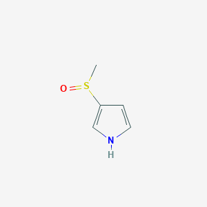 molecular formula C5H7NOS B15373023 3-methanesulfinyl-1H-pyrrole 