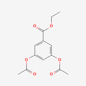molecular formula C13H14O6 B15373031 Ethyl 3,5-bis(acetyloxy)benzoate CAS No. 52997-78-1