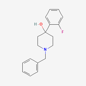 molecular formula C18H20FNO B15373138 1-Benzyl-4-(2-fluorophenyl)piperidin-4-ol 