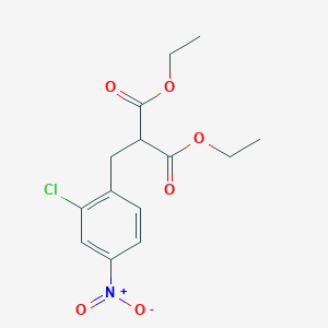 molecular formula C14H16ClNO6 B15373224 Diethyl [(2-chloro-4-nitrophenyl)methyl]propanedioate CAS No. 88975-09-1