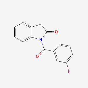 molecular formula C15H10FNO2 B15373271 1-(3-fluorobenzoyl)-3H-indol-2-one CAS No. 68770-73-0