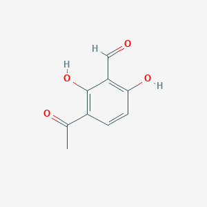 molecular formula C9H8O4 B15373336 3-Acetyl-2,6-dihydroxybenzaldehyde CAS No. 3424-77-9