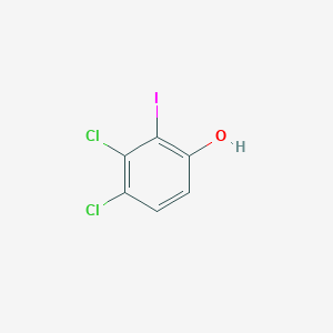 molecular formula C6H3Cl2IO B15373386 3,4-Dichloro-2-iodophenol 