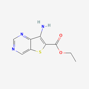 molecular formula C9H9N3O2S B15373421 Ethyl 7-aminothieno[3,2-d]pyrimidine-6-carboxylate 