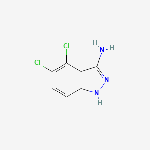 molecular formula C7H5Cl2N3 B15373509 4,5-dichloro-1H-indazol-3-amine 