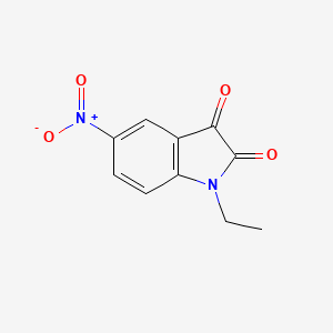 molecular formula C10H8N2O4 B15373512 1-Ethyl-5-nitroindoline-2,3-dione CAS No. 342894-56-8