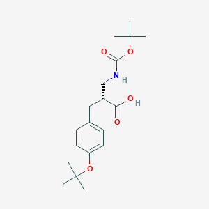 molecular formula C19H29NO5 B15373578 Boc-(r)-2-(4-(tert-butoxy)benzyl)-3-aminopropanoic acid 