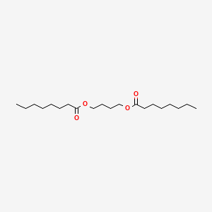 molecular formula C20H38O4 B15373585 Octanoic acid, tetramethylene ester CAS No. 109-41-1