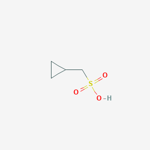 molecular formula C4H8O3S B15373588 Cyclopropylmethanesulfonic acid 