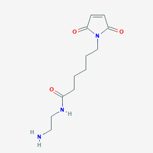 molecular formula C12H19N3O3 B15373602 Maleimide-(CH2)5-CONH-CH2CH2NH2 
