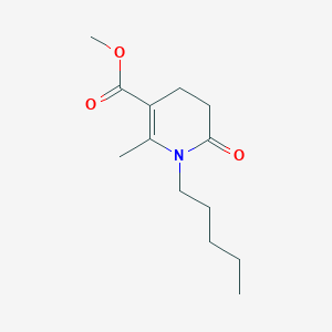 molecular formula C13H21NO3 B15373626 Methyl 2-methyl-6-oxo-1-pentyl-1,4,5,6-tetrahydropyridine-3-carboxylate CAS No. 6946-62-9