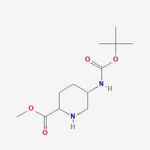 molecular formula C12H22N2O4 B15373642 Methyl 5-(tert-butoxycarbonylamino)piperidine-2-carboxylate 