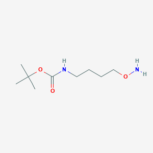 molecular formula C9H20N2O3 B15373722 tert-Butyl (4-(aminooxy)butyl)carbamate 