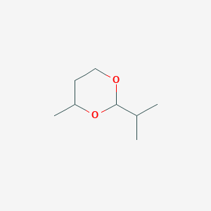molecular formula C8H16O2 B15373734 4-Methyl-2-isopropyl-1,3-dioxane CAS No. 70656-78-9