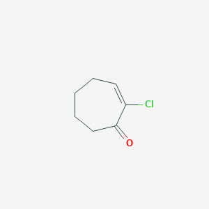 molecular formula C7H9ClO B15373743 2-Chlorocyclohept-2-en-1-one CAS No. 67382-69-8