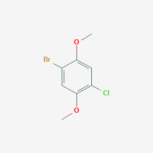 molecular formula C8H8BrClO2 B15373762 1-Bromo-4-chloro-2,5-dimethoxybenzene CAS No. 2675-81-2