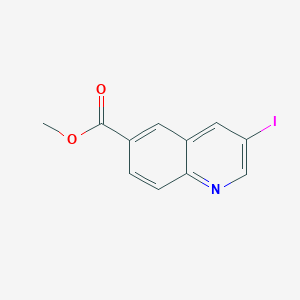 molecular formula C11H8INO2 B15373850 Methyl 3-iodoquinoline-6-carboxylate 