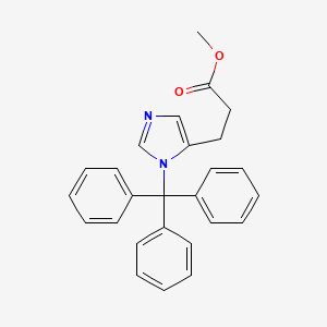 molecular formula C26H24N2O2 B15373851 methyl 3-(1-trityl-1H-imidazol-5-yl)propanoate 