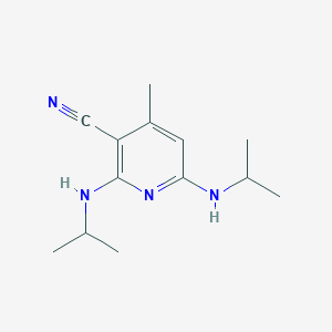 molecular formula C13H20N4 B15373928 4-Methyl-2,6-bis(propan-2-ylamino)pyridine-3-carbonitrile CAS No. 51560-71-5
