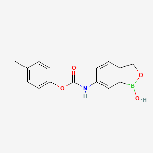 molecular formula C15H14BNO4 B15373960 p-Tolyl (1-hydroxy-1,3-dihydrobenzo[c][1,2]oxaborol-6-yl)carbamate 