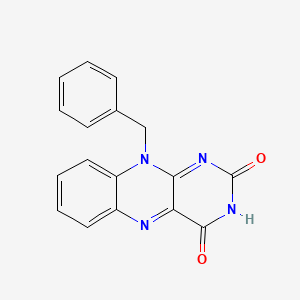 molecular formula C17H12N4O2 B15373961 10-Benzylbenzo[g]pteridine-2,4-dione CAS No. 21708-43-0