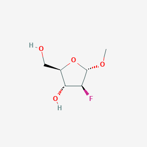molecular formula C6H11FO4 B15373971 Methyl 2-deoxy-2-fluoro-|A-D-Arabinofuranoside 