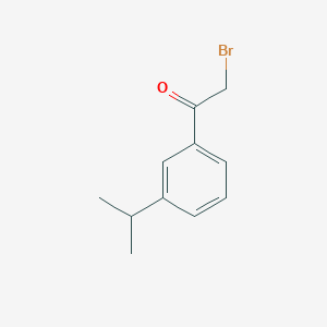 molecular formula C11H13BrO B15374057 2-Bromo-1-(3-isopropylphenyl)ethanone 