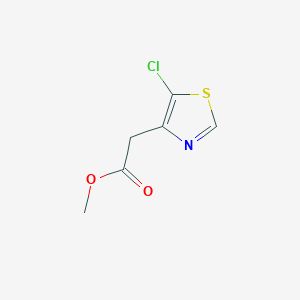 molecular formula C6H6ClNO2S B15374134 Methyl 2-(5-chloro-1,3-thiazol-4-yl)acetate 