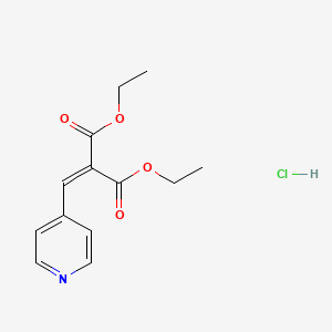 molecular formula C13H16ClNO4 B15374201 Diethyl (pyridin-4-ylmethylene)malonate hydrochloride CAS No. 52601-18-0