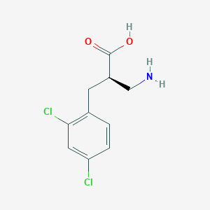 molecular formula C10H11Cl2NO2 B15374316 (R)-3-Amino-2-(2,4-dichlorobenzyl)propanoic acid 