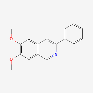 molecular formula C17H15NO2 B15374321 6,7-Dimethoxy-3-phenylisoquinoline CAS No. 24285-10-7