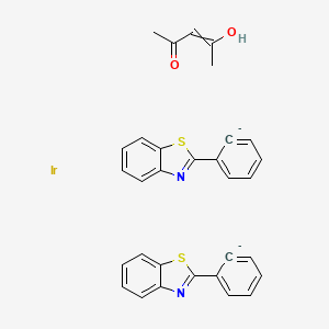 molecular formula C31H24IrN2O2S2-2 B15374353 Iridium,bis[2-(2-benzothiazolyl-kappaN3)phenyl-kappaC]- 