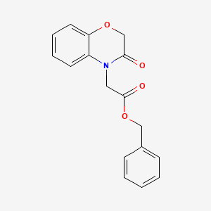 molecular formula C17H15NO4 B15374373 Benzyl 2-(3-oxo-2,3-dihydro-4H-benzo[b][1,4]oxazin-4-yl)acetate 