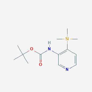 molecular formula C13H22N2O2Si B15374442 Carbamic acid, [4-(trimethylsilyl)-3-pyridinyl]-, 1,1-dimethylethyl ester CAS No. 116026-96-1