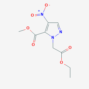 molecular formula C9H11N3O6 B15374454 Methyl 1-(2-ethoxy-2-oxoethyl)-4-nitro-1H-pyrazole-5-carboxylate CAS No. 923283-75-4