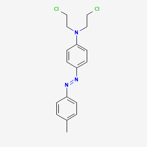 molecular formula C17H19Cl2N3 B15374504 N,N-Bis(2-chloroethyl)-4-[(E)-(4-methylphenyl)diazenyl]aniline CAS No. 66710-88-1
