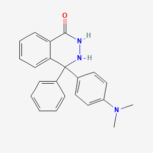 molecular formula C22H21N3O B15374512 4-(4-Dimethylaminophenyl)-4-phenyl-2,3-dihydrophthalazin-1-one CAS No. 76763-90-1