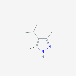 molecular formula C8H14N2 B15374537 3,5-Dimethyl-4-(propan-2-yl)-1h-pyrazole CAS No. 13084-76-9