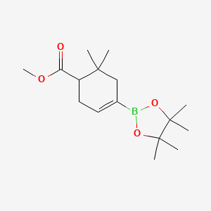 molecular formula C16H27BO4 B15374600 Methyl 6,6-dimethyl-4-(4,4,5,5-tetramethyl-1,3,2-dioxaborolan-2-yl)cyclohex-3-enecarboxylate 