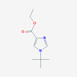 molecular formula C10H16N2O2 B15374621 Ethyl 1-(tert-butyl)-1H-imidazole-4-carboxylate 