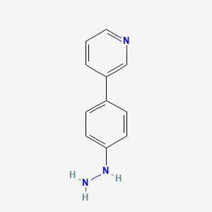 molecular formula C11H11N3 B15374734 3-(4-Hydrazinylphenyl)pyridine CAS No. 774238-37-8