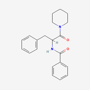 molecular formula C21H24N2O2 B15374841 n-[1-Oxo-3-phenyl-1-(piperidin-1-yl)propan-2-yl]benzamide CAS No. 5427-95-2