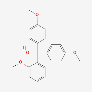 molecular formula C22H22O4 B15374844 Benzenemethanol,2-methoxy-a,a-bis(4-methoxyphenyl)- CAS No. 5436-09-9