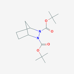 molecular formula C15H26N2O4 B15374854 Di-tert-butyl 2,3-diazabicyclo[2.2.1]heptane-2,3-dicarboxylate CAS No. 13051-18-8