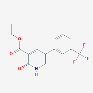 molecular formula C15H12F3NO3 B15374899 Ethyl 2-oxo-5-[3-(trifluoromethyl)phenyl]-1H-pyridine-3-carboxylate 